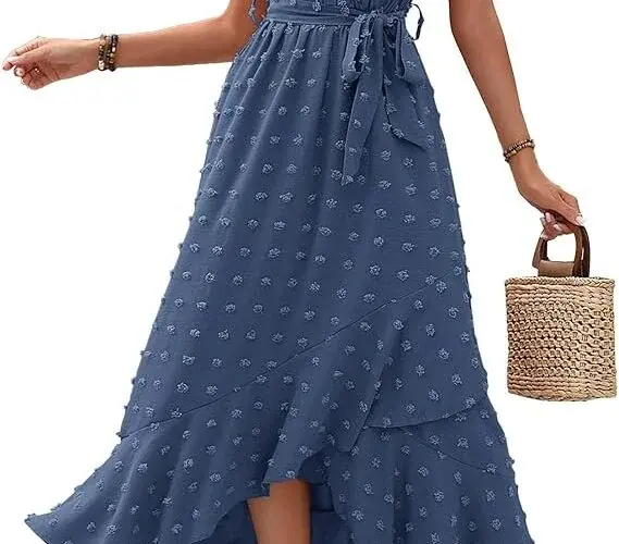 BTFBM Women V Neck Summer Dress 2025