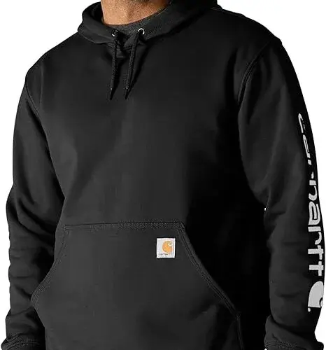 Carhartt Mens Loose Fit Midweight Logo Sleeve