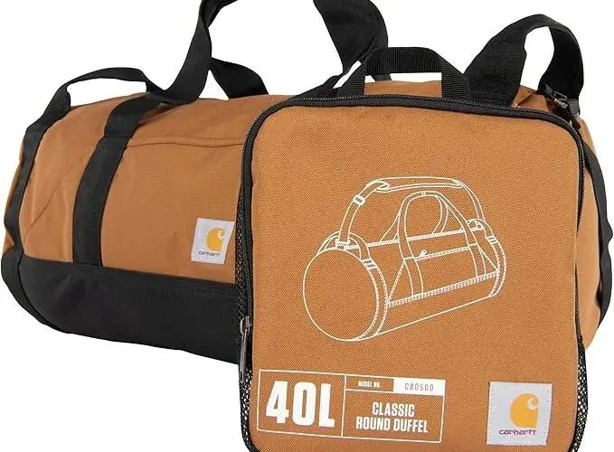 Carhartt Unisex Classic Round Duffel with Utility
