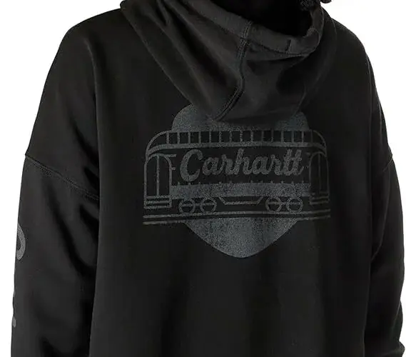 Carhartt Womens Oversizedfit Midweight Hooded Heart Graphic