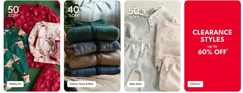 Carter’s OshKosh B’gosh Canada Black Friday Deals Sale 2025 *LIVE*: up to 60% off + Extra 10% off When You Spend $50