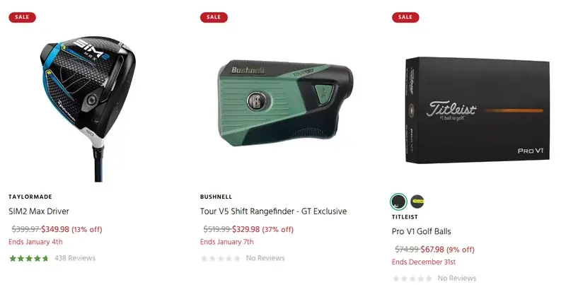 Golf Town Canada Early Boxing Day Sale: Save up to 50%