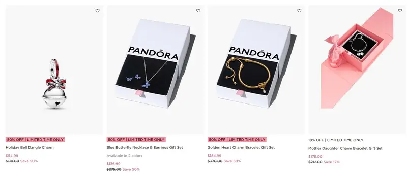 Pandora Canada Boxing Day 2025 Deals Sale: Save up to 70%