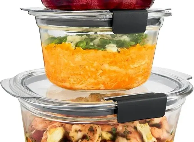 Rubbermaid Brilliance Glass Round LeakProof 6Piece Set