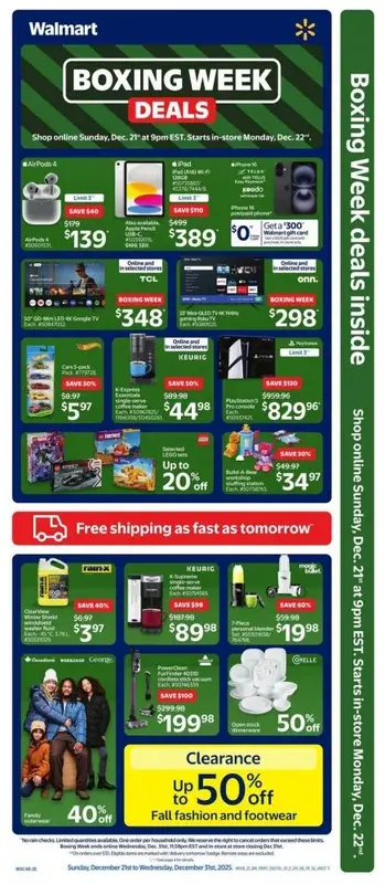 Walmart Canada Boxing Day Sale 2025 LIVE Online Now: Save up to 50% on Select Items