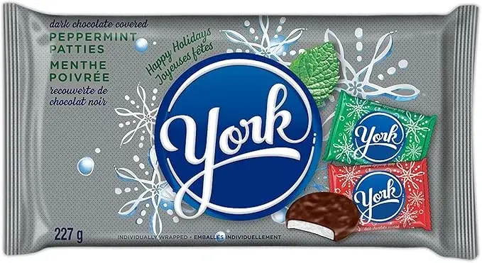 YORK Christmas Holiday Peppermint Patties Red