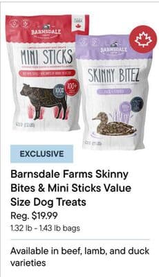 Barnsdale Farms Skinny Bites & Mini Sticks Value Size Dog Treats
