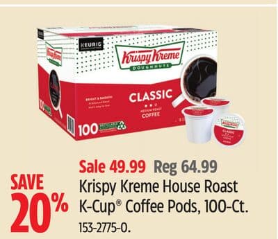 Krispy Kreme House Roast K-Cup® Coffee Pods, 100-Ct.