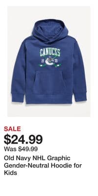 Old Navy NHL Graphic Gender-Neutral Hoodie for Kids