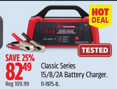 Classic Series 15/8/2A Battery Charger.