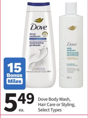 Dove Body Wash Hair Care