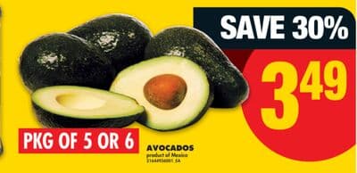 AVOCADOS, PKG OF 5 OR 6