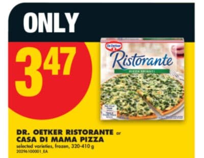 DR. OETKER RISTORANTE or CASA DI MAMA PIZZA, 320-410 g
