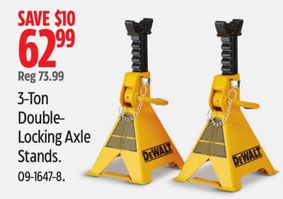 3-Ton Double- Locking Axle Stands.