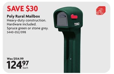 Poly Rural Mailbox