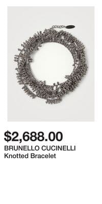 BRUNELLO CUCINELLI Knotted Bracelet