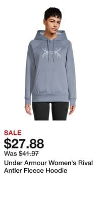 Under Armour Women's Rival Antler Fleece Hoodie