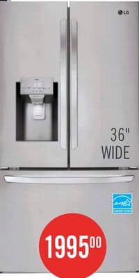 LG 36" 28 Cu. Ft. French-Door Refrigerator - Smudge Proof Stainless Steel - LRFS28XBS