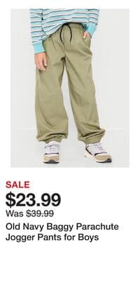 Old Navy Baggy Parachute Jogger Pants for Boys