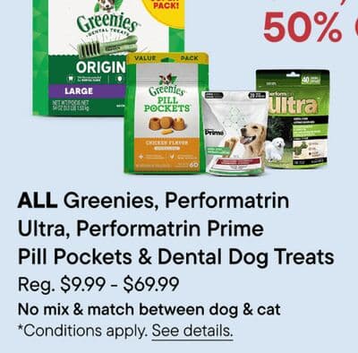 ALL Greenies Performatrin Ultra, Performatrin Prime Pill Pockets & Dental Dog Treats