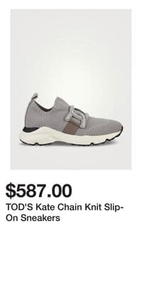 TOD'S Kate Chain Knit Slip-On Sneakers