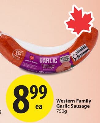 Western Family Garlic Sausage