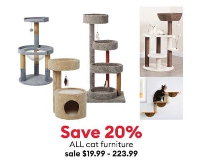 Save 20% ALL cat furniture