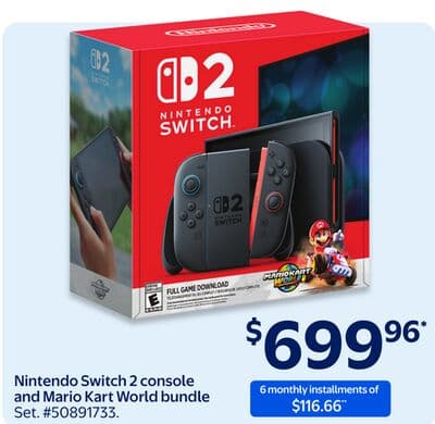Nintendo Switch 2 console and Mario Kart World bundle