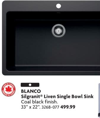 Silgranit® Liven Single Bowl Sink
