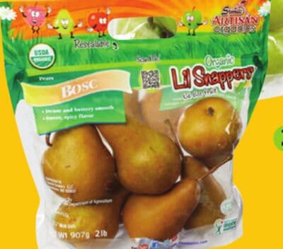 Lil Snappers Organic Pears