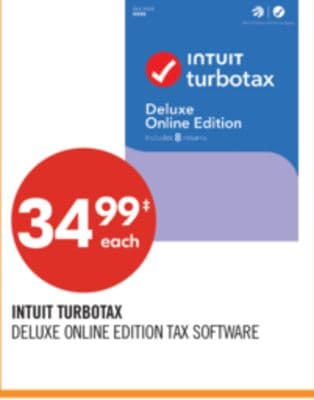 INTUIT TURBOTAX DELUXE ONLINE EDITION TAX SOFTWARE