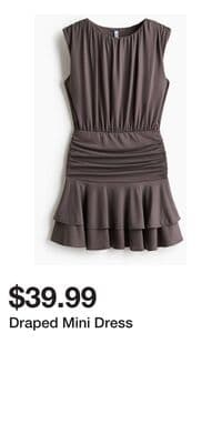 Draped Mini Dress