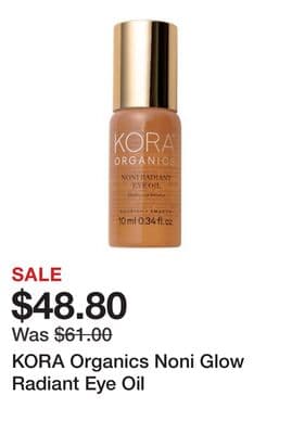 KORA Organics Noni Glow Radiant Eye Oil
