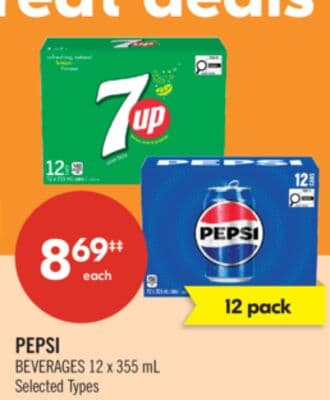 PEPSI BEVERAGES 12 x 355 ML