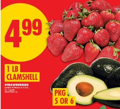 STRAWBERRIES, 1 LB CLAMSHELL