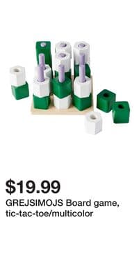 GREJSIMOJS Board game, tic-tac-toe/multicolor