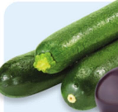 Large eggplant or green zucchini