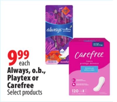Always, o. b., Playtex or Carefree