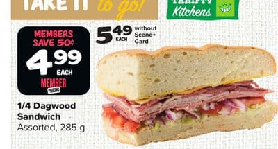 1/4 Dagwood Sandwich