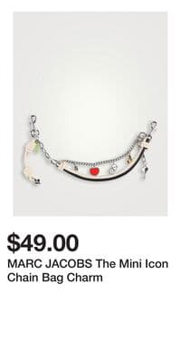 MARC JACOBS The Mini Icon Chain Bag Charm
