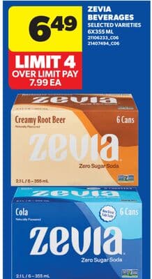 ZEVIA BEVERAGES, 6X355 ML