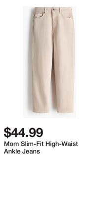 Mom Slim-Fit High-Waist Ankle Jeans