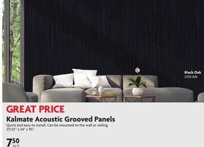 Kalmate Acoustic Grooved Panels