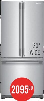 KitchenAid 20 Cu. Ft. 30" French Door Refrigerator - PrintShield® Stainless Steel - KRFF330SPS