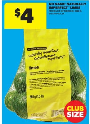NO NAME® NATURALLY IMPERFECT™ LIMES, 680 G