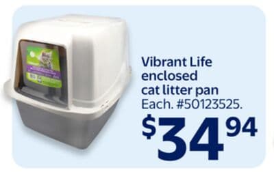 Vibrant Life enclosed cat litter pan