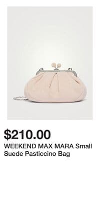 WEEKEND MAX MARA Small Suede Pasticcino Bag
