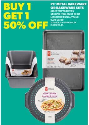 PC® METAL BAKEWARE OR BAKEWARE SETS
