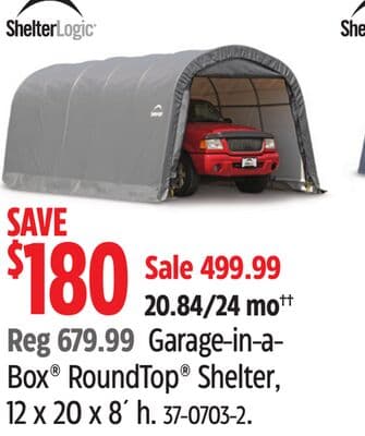 Garage-in-a- Box® RoundTop® Shelter