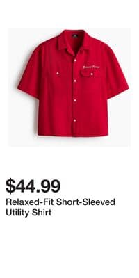 Relaxed-Fit Short-Sleeved Utility Shirt